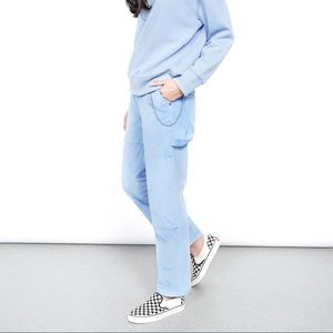 Wildfang Light Blue Cargo Pants